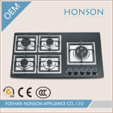 Cast Iron Tempered Glass Built in Gas Hob Gas Cooker