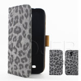 Leopard PU Leather Mobile Phone Case for S5