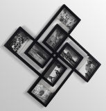Black Free Combined Wooden Wall Photo Frames