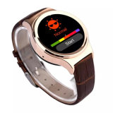 Fashionable Round Shape Health Care Bluetooth Smart Watch with Heart Rate Monitor