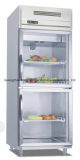 High Quality Stainless Steel Glass Door Refrigerator with Ce