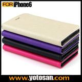 PU Leather Magnet Wallet Creadit Card Holder Flip Case Cover for Apple iPhone 6 Phone Accessories