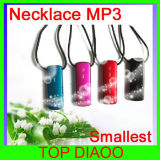 Necklace MP3 Player with Touch Sensor Keypad and Water Proof