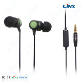 Cute Design Logo Earphone with Metal Case for Computer