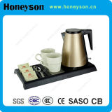 Hotel Electric Kettle with Melamine Trays for Guest Room
