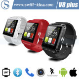 Perfect Support Mobile Phone! 2015 New Bluetooth 4.0 Smart Watch (V8 plus)