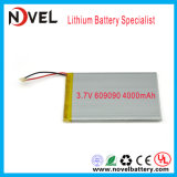 Un38.3 MSDS 3.7V 4000mAh 606090 Polymer Lithium Li-ion Battery for Power Bank