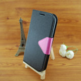 Mobile Phone Color Buckle Leather Case for Samsung S4/I9500