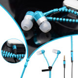 Factory Direct Sales Zipper Headset Creative Zipper Metal Earphone in-Ear Earphones