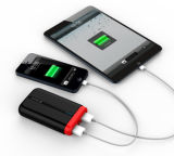 Dual USB Portable Mobile Phone Charger with 18650 Batteries