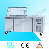 Stainless Steel Salad Refrigerator with Ce
