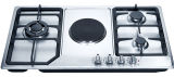 Gas Hob with 1 Electric Hotplate and 3 Gas Burners (GHE-S924C)