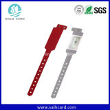 Length Adjustable Plastic RFID Bracelet for Assets Management