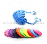 Colorful Noodle Flat USB Date Cable for iPhone 4/4s