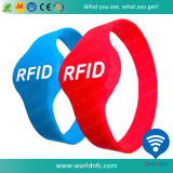 13.56MHz F08 Waterproof RFID Silicone Bracelet for Waterpark