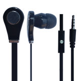 The Cheapest Flat Wire Handsfree Mobile Earphone with Mic