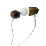 2015 Cheap Stylish Wired Bamboo Earphone for Promotion