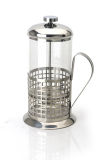 High Borosilicate Glass French Press Kettle with S. S Filter and Handle