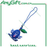 PVC Mobile Phone Strap with Customized Shape and Color