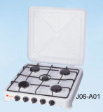 Five Burner Gas Stove with Lid (J06-A01)