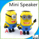 Christmas Gifts New Cute Cartoon Despicable Me Mini Speaker with USB/ SD/ TF Card/ FM Audio for MP3 Mobile Phone Computer
