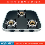 Glass Top Gas Stove with Three Burners