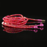 Fashion Design Pearl Earphone with Beryllium Alloy Plateing Plug for Mobile Phone