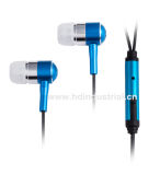 Hot Sell Metal Stereo Earphone with Mic for Mobile Phone (HD-ME023)
