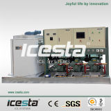 Icesta Stainless Steel Bitzer Compressor Flake Ice Maker Machine