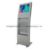 22 Inche Floor Standing LCD Displays with Magazine Holder