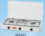 Three Burner Gas Stove with Lid (JZY-011)