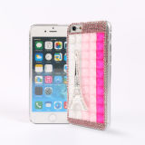 Eiffel Tower Rhinestone Pink Bling Mobile Phone Case for iPhone 6plus