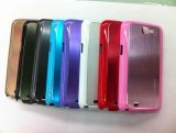 Phone Accessory for Samsung, Particle Spots Metal Shell Cover PU Stripe, Suitable for Use Phone Cover Cases