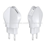 Double USB Wall Mobile Phone Charger for Phone, Tablet PC 2.4A
