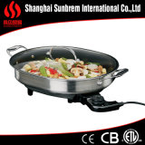 Stainless Steel Ceramic Coating Electric Sauce Skillet Cookware