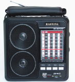 Multiband Radio with USB/SD and Rechargeable Battery (HN-8016UAR)