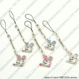 Mobile Phone Hand Strap/Charms - Crystal Mikey Style (EC2091A)