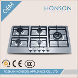 Cast Iron Safety Device Five Burners Gas Hob
