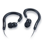 Black Stereo in Ear Headphone Earphone Ear Hook for iPhone HTC