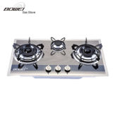 Induction Cooker Built in Gas Hob Stainless Steel Cook Top 3 Burners Gas Stove