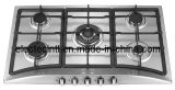 Gas Hob with 5 Burners and Stainless Steel Panel, Cast Iron Pan Support (GH-S965C-2)
