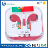 New National Flag Earphone for iPhone 5, iPhone 5s Wth Remote Control