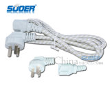 Rice Cooker Power Cord 1.0m (three flat plug + products suffix) Rice Cooker Power Line (50060001)