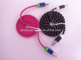Fabric Braided Micro USB Data Cable for Android Mobile Phone