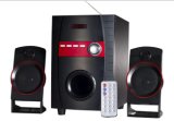 2.1 Multimedia Speaker Can Read USB&SD Card, with Control Panel, FM, LED Screen,