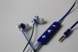 3.5mm Quality Metal Earphone with Mic and Volume Control for Smart Phones
