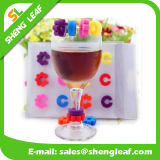 Funny Stylish Rubber Silicone Wine Glass Maker (SLF-WG006)
