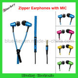 Stereo Metal Zipper Earphone for iPhone 5