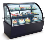 Commerical Curved Glass Cake Display Refrigerator with Ce (WM-7R)