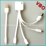 High Quality Mfi Certified 4 in 1 USB Data Charger Cable for iPhone/Samsung (AD-628)